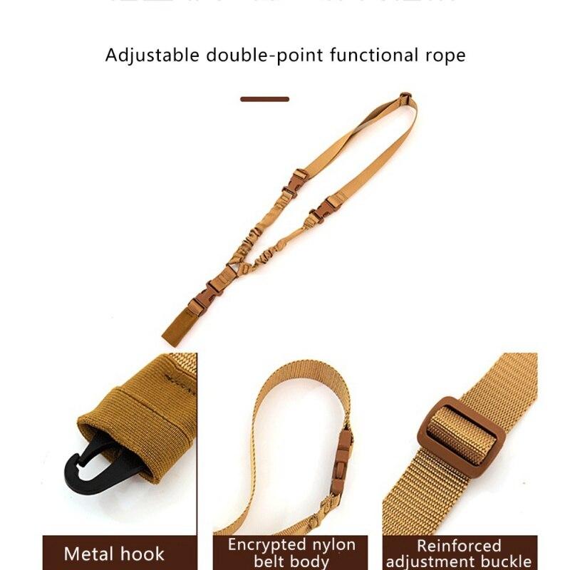Tactical Single Point Sling Nylon Buckle Shoot Sling Verstelbare Airsoft Paintball Militaire Strap Sling Jacht Accessoires