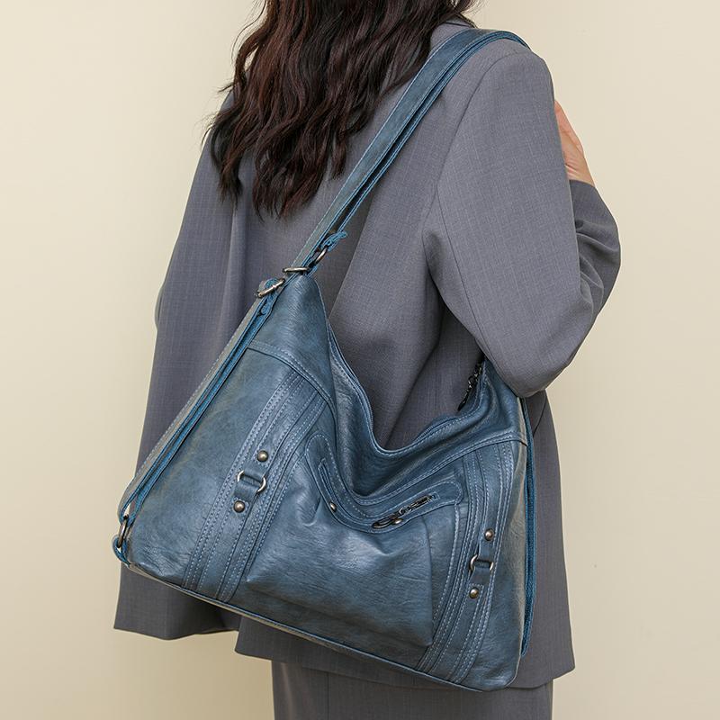 Женская сумка из мягкой кожи, многофункциональный рюкзак