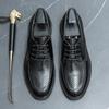 Новые повседневные кожаные мужские туфли-оксфорды на шнуровке, мужская повседневная обувь, модная офисная обувь, деловая обувь ручной работы для джентльменов