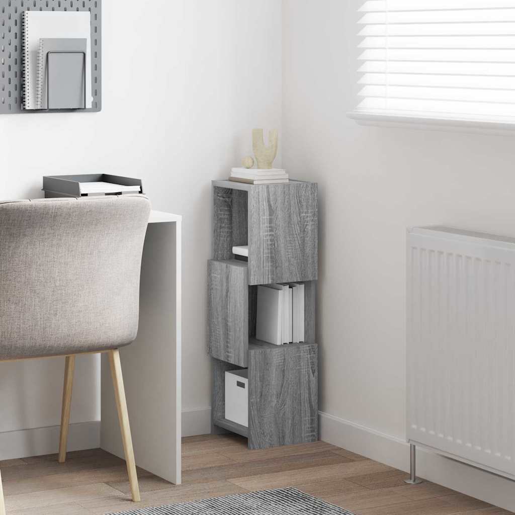 Corner Cabinet 25.5x25x80cm Engineered Wood Sonoma Grey