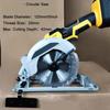 20 В циркулярная пила 125 мм 5 дюймов Аккумуляторная электрическая пила с пильным полотном подходит для аккумулятора Makita 18 В(Нет батареи)
