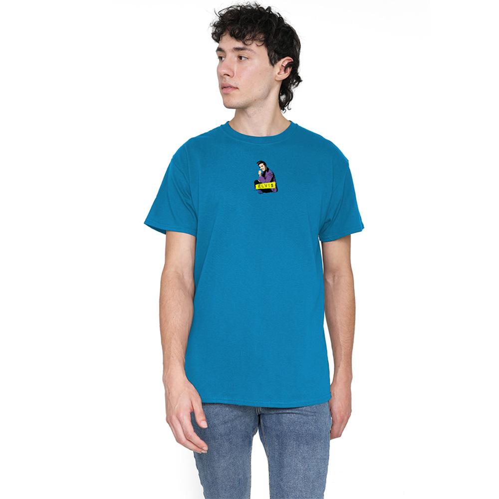 Elvis Presley Unisex Adult Sitting T-Shirt