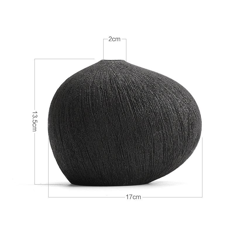 Керамическая ваза Геометрические полосы Галька Ваза для цветов Аксессуары для цветочной композиции Террариум Аксессуары для украшения комнаты