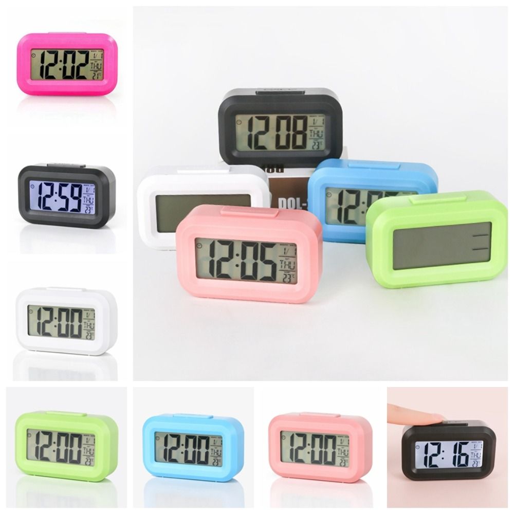 Silent Silent Snooze Clock Plastic Desk Clocks Creative LED Electronic Clock  Can be Timed