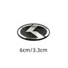 6x3.3см Наклейка-значок на центр руля автомобиля для KIA Stinger Sportage KX3 Ceed K7 K5 K3 R Forte Rio Soul АксессуарыVG9