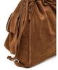 Athe Vanessabruno [Frill] Dark Brown Suede Frill Chain Backpack/Shoulder Bag M Aaba6E714W3