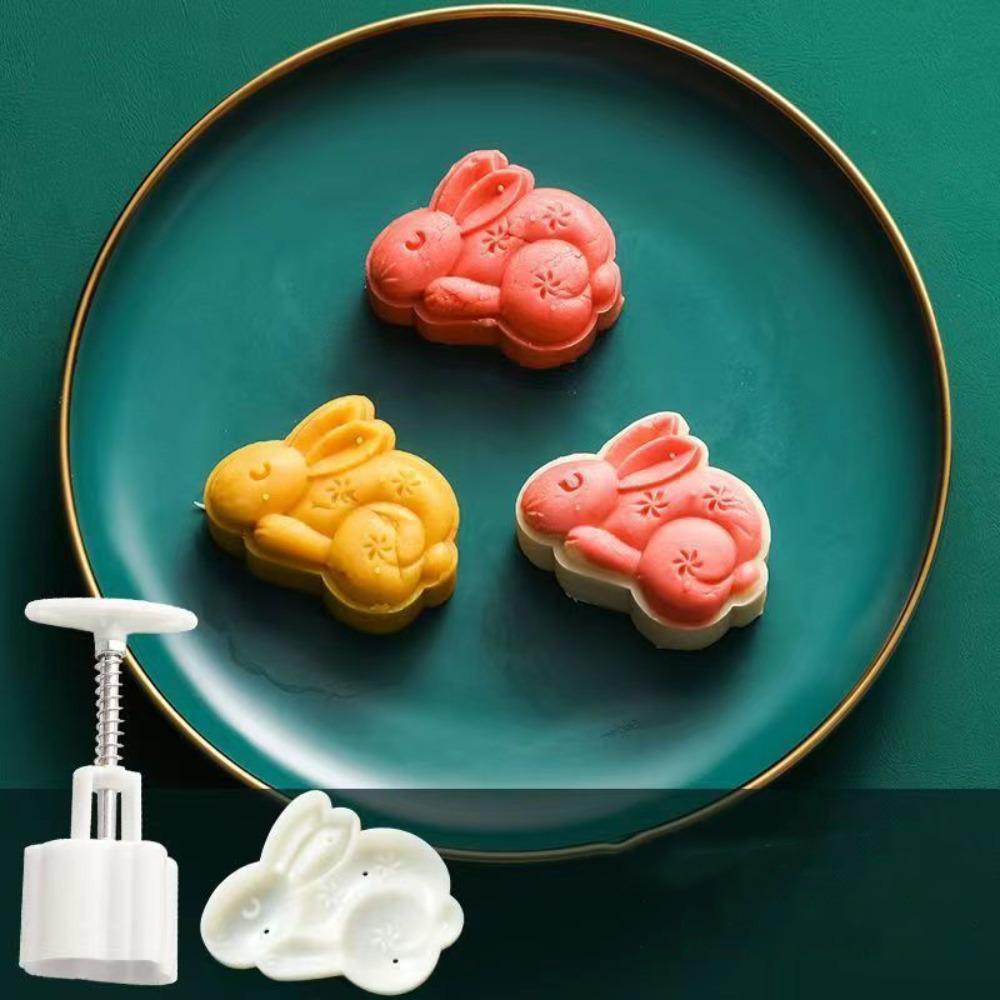 3D Mooncake Mold Flower-shaped Pastry Making Tools Cookie Stamp Mould Kitchen DIY