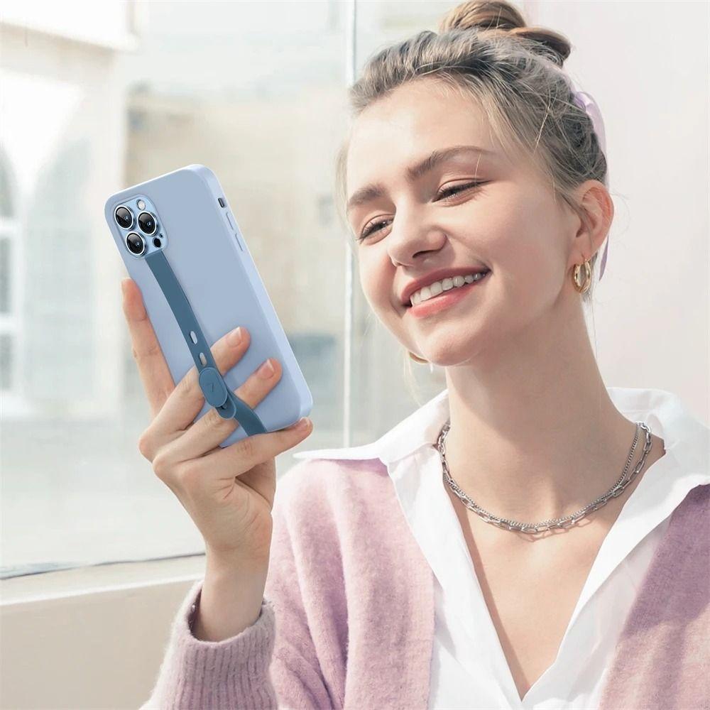 Adjustable Phone Strap Silicone Phone Hand Band Portable Phone Case Wristband  Phone Accessories