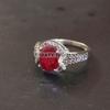 Ruby Oval Cut Gemstone With 925 Sterling Silver Ring For Men's #B533 JL375684148160