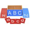 Wooden Carton Cognition Montessori Monzo Toys ABC Sandpaper Sanpaper Letters Set Learn Alphabet Cards Kit From 4 Years Old Girls