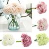 5 Heads Artificial Peony Fake Flowers Wedding Bouquet Bridal Hydrangea Decor