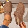 Fashion 2025 Summer Women Slippers Slip On Daily Retro Slippers Anti-slip Hollow Sandals Trend Casual Designer Shoes Women Slides Women