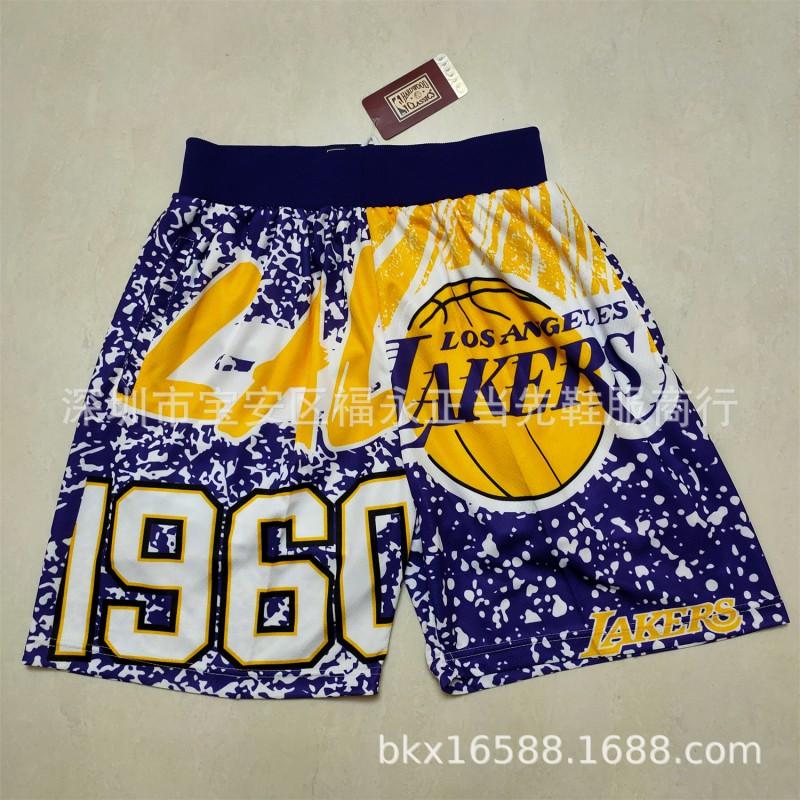 Men Women Basketball Shorts With NBA Team Logos Modal Fabric Quick Dry Sportswear Gym Running Training