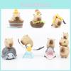 Cute Capybara Pvc Figurine Blind Box Gashapon Series Collectible Toy Figures