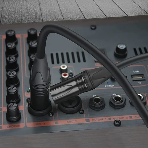 XLR Microphone Cable, XLR (Male) to XLR (Female), Canon Cable, XLR Balanced Connection for Microphone Recording, Compatible with AV Amplifiers, Speake