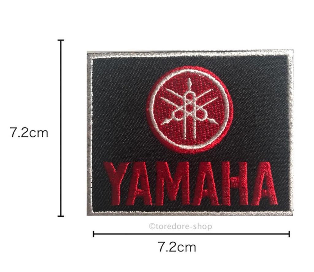 Generic Yamaha Iron-on Embroidered Appliqué Racing Patch, Black 44