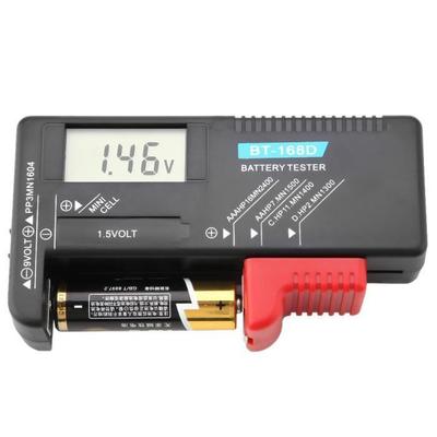 Тестер батареек - VGEBY - BT-168D - Универсальный - ЖК-дисплей - Белый
