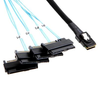 Chenyang Кабель Mini SAS Host к SAS Target, SAS Disk SFF-8087 36-контактный 1-4 SFF-8482, 0,5 м