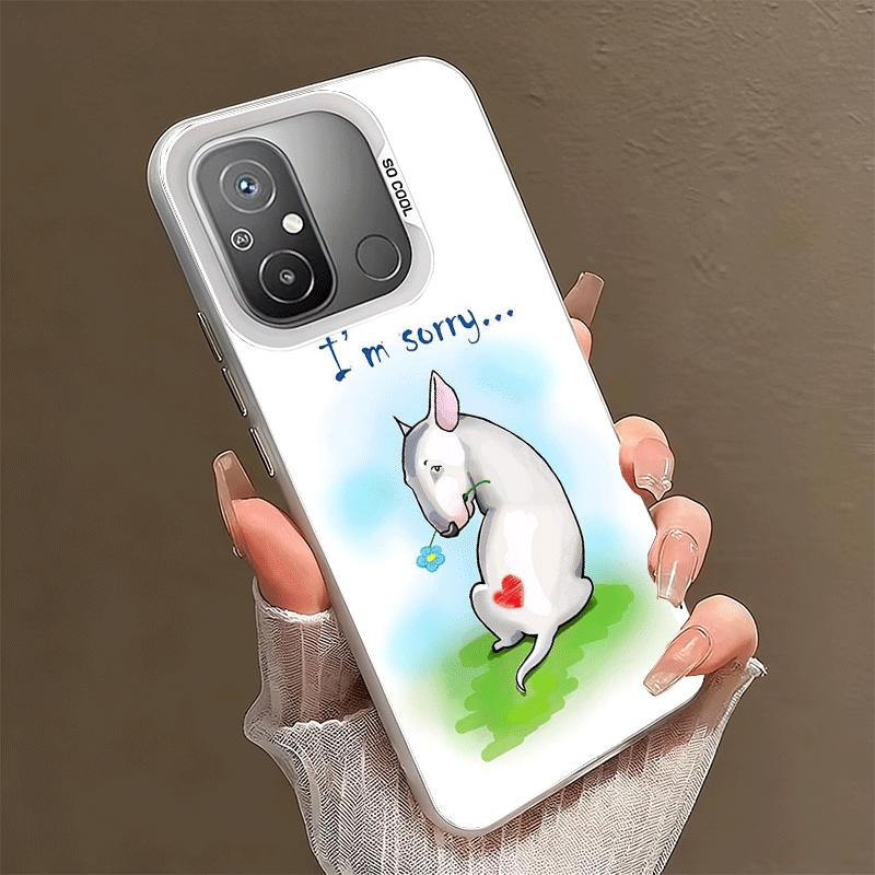 Bull Terrier Dog Cute Puppies Shockproof Phone Case for Xiaomi Poco X7 X6 X5 X3 Pro F7 Ultra M8 Redmi 15C 15 14C 13C 12C 10C 13