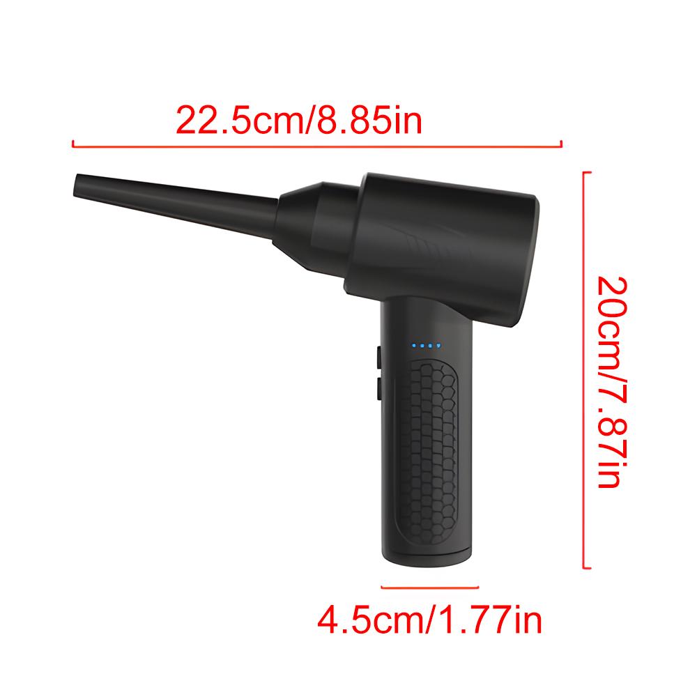 Air Duster Inflator Вакуумный насос 3-в-1 с подсветкой 3-ступенчатый регулируемый 50000 об/мин перезаряжаемый беспроводной