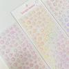 1 шт. эстетические мечтательные лазерные пузырьковые наклейки-бабочки градиентные прозрачные карточки DIY наклейки чехол для телефона наушники украшение для ногтей
