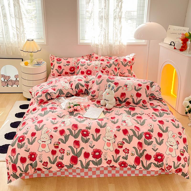 Простыня из стираного хлопка, пододеяльник, наволочка