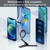 Magnetic Phone Stand Aluminum Alloy Desk Holder for Cell Phone Video Recording Travel