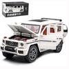 1/24 масштаб Benz G63 AMG модель автомобиля, игрушечный автомобиль из цинкового сплава со звуком и светом для детей, подарок для мальчиков и девочек