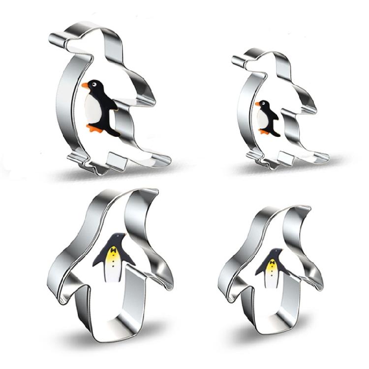 Penguin Shaped Cookie Cutters DIY Baking Utensil Cookie Cutting Molds for Baking