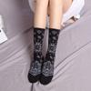 Хлопковые уличные мужские спортивные носки с цветочным узором пейсли, носки средней длины, носки в корейском стиле, женский трикотаж