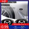 2025 Hot 3D ABS Aluminum Car Sticker Body Trunk Decoration Sticker Accessories For Mazda 2 3 7 Axela CX-5 CX-3 CX-7 MPS MS Atenz