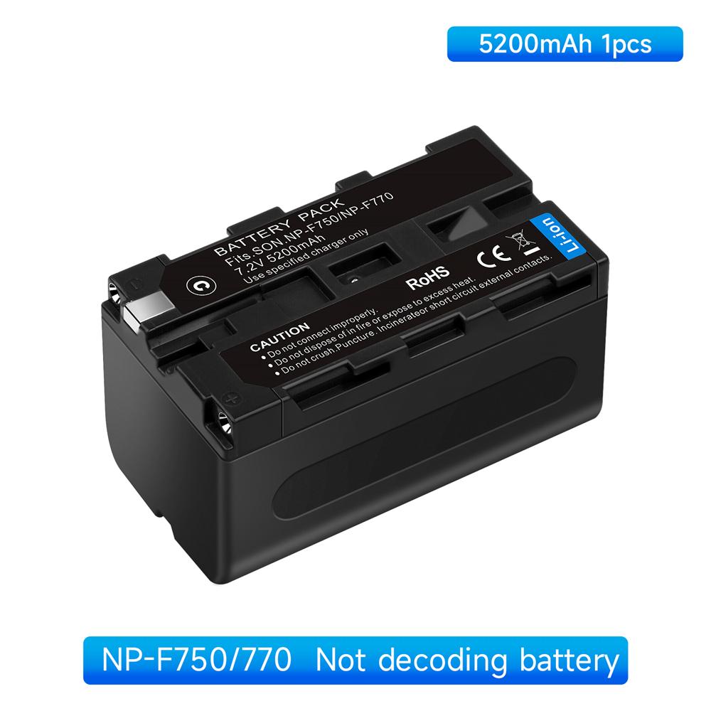 5200 мАч NP-F750 F770 F750 Аккумулятор NP-F770 Зарядное устройство с ЖК-дисплеем для Sony NP F970 F960 F550 F570 QM91D TRU47E