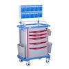 ABS Emergency Medical Cart with Flip-Top and Multiple Drawers
