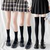 1 пара женских длинных носков в стиле Лолита, однотонные носки до середины икры, подходящая юбка выше колена, высокая эластичность, японский студенческий стиль, носки средней длины, одежда для косплея