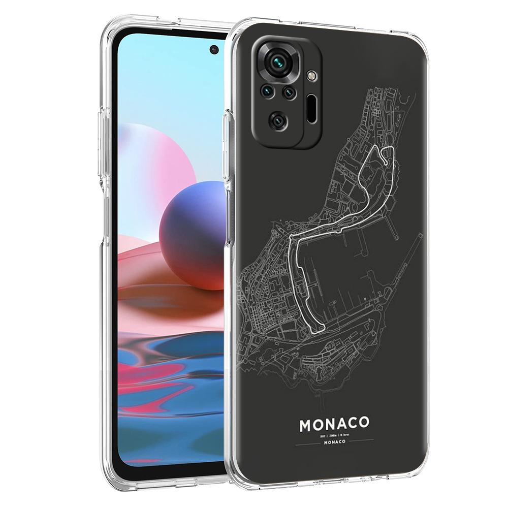 Прозрачный чехол для телефона для Redmi 13C 12C 10C Note 13 12 11 11T K40 Gaming Plus Pro 5G Мягкий ТПУ чехол-оболочка Принты гоночной трассы F1