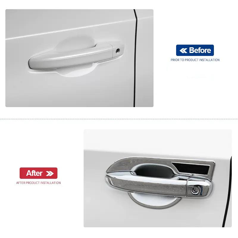 For Honda Accord X 10th 2018    2022 ABS Carbon Fiber Car Door Handle Bowl Cover Decoration Sticker Accessories