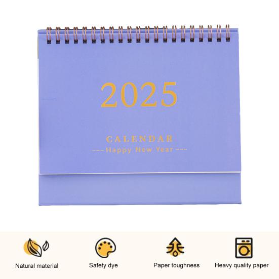 2025 Mini Desk Calendar Daily Planner Flip Calendar To-Do List Memo Pad Time Management Schedule Organizer for Office Home School