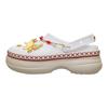 Шлепанцы Crocs Classic Clog, цвет Crimson Gallop, простые, удобные, унисекс, цвет Off-White 213113-0PZ