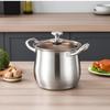Stainless Steel Stock Pot Anti-scalding Handle Cooking Pot Household Soup Pot  Home Use