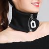 Elegant Zipper Neck Warmer, Stretchable Windproof Knit Scarf and Collar for Warm Decoration
