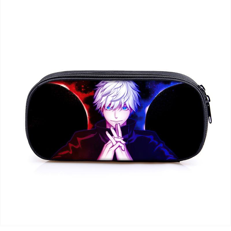 Пенал Jujutsu Kaisen большой вместимости для студентов и предметов первой необходимости для макияжа