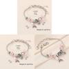 Mermaid Tail Beaded Bracelet With Crystal Accents For Girls Giftgiving
