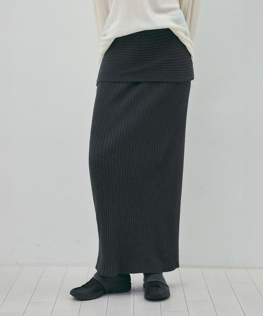 Юбка Cita Every Day Comfort Knit Длинная_Cts622(Древесный уголь)