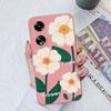 Модные изящные чехлы для телефонов с цветами для Oppo A7 A35 A11 A1K A15 A55 A1 A52, квадратный мягкий жидкий силиконовый корпус с полным покрытием, противоударный корпус для Oppo Capa
