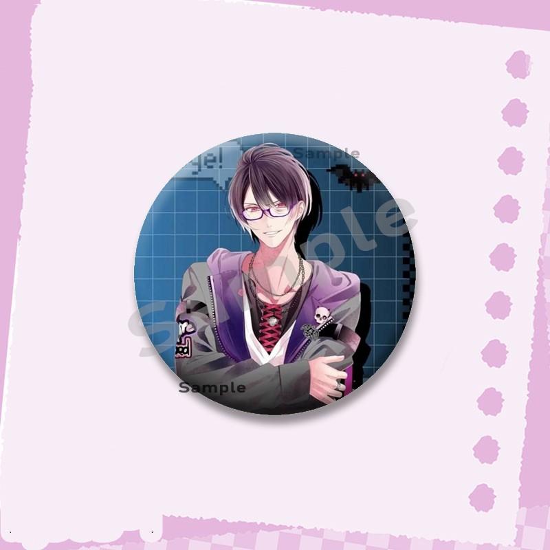 Горячая серия игр Diabolik Lovers Мягкие значки-кнопки Мультяшные круглые броши на рюкзак Аято Канато Райто Значки-украшения Подарки для друзей