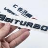 3D матовые черные буквы V8 Biturbo 4matic эмблема для Mercedes Benz AMG C63 C63S Coupe, автомобильное крыло, багажник, табличка с логотипом, наклейка