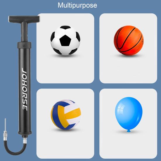 Sports Ball Pump Rotating Nozzle T-Shaped Handle Ball Pump Extension Hose Handheld High-pressure Pump Push Pull Inflator