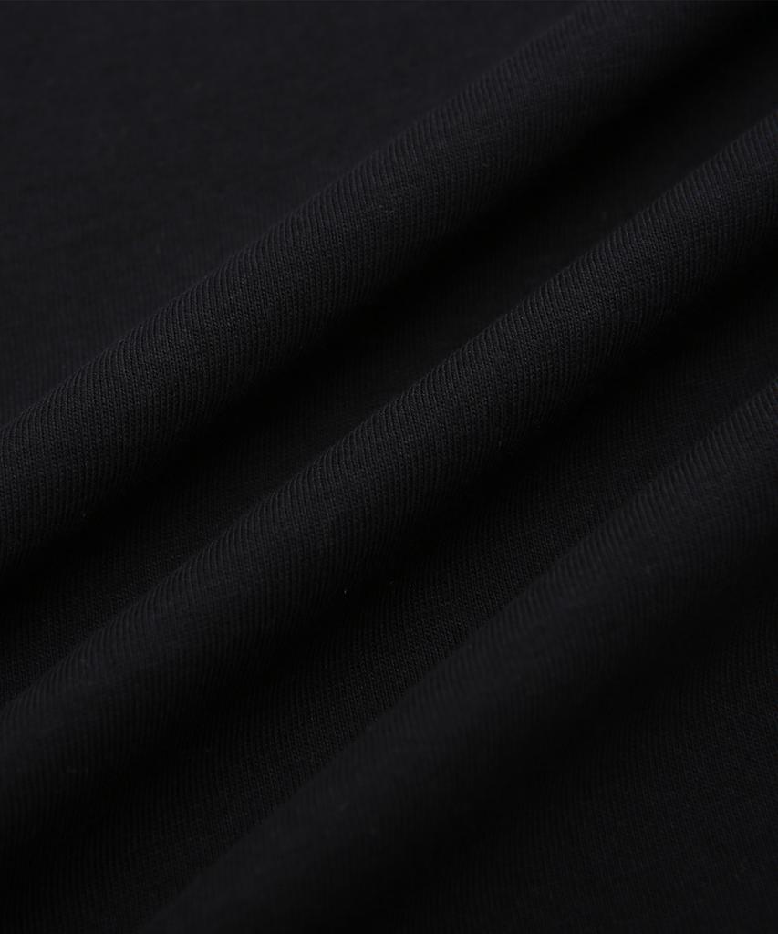DOLPHIN WAVE APPAREL Черная футболка с коротким рукавом и вышитым логотипом DOLPHIN WAVE