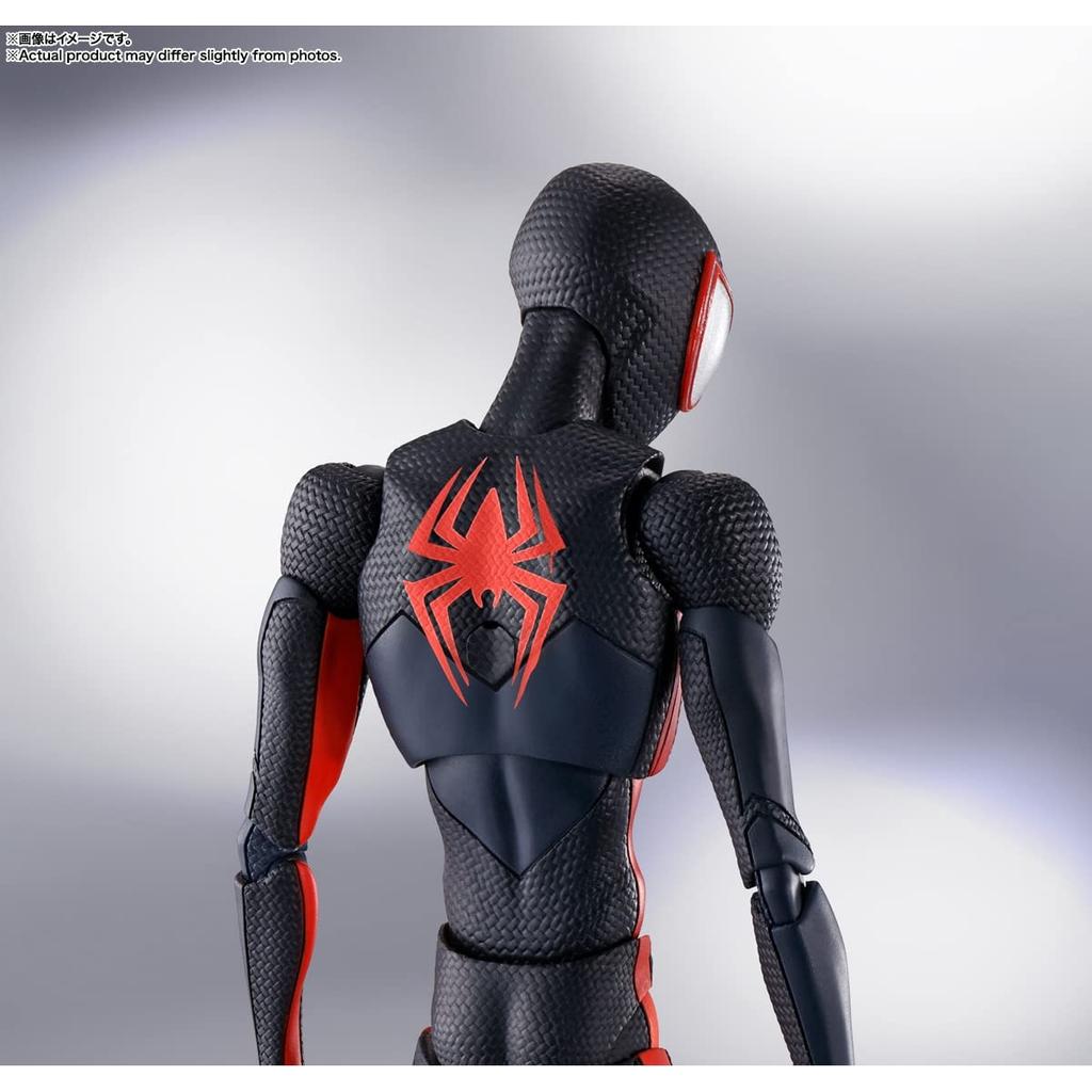 TAMASHII NATIONS SHFiguarts Человек-Паук: Фигурка Майлза Моралеса «Через вселенные» 155 мм, окрашенная в цвет ABS и ПВХ, коллекционная BAS63989