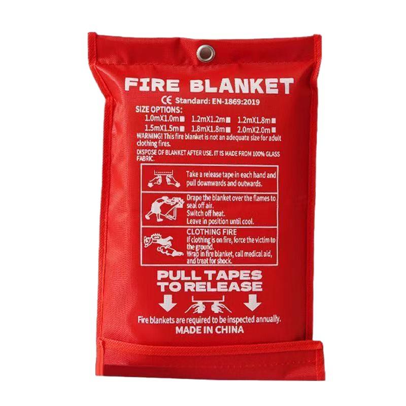 Огнестойкое сварочное одеяло 1x1 метр - Огнестойкая ткань из стекловолокна для пожарной безопасности и защиты от дыма